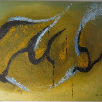 Painting titled "rapprochement" by Z.Akli, Original Artwork