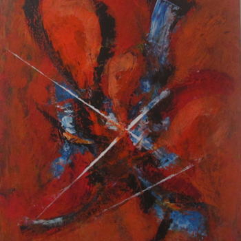 Schilderij getiteld "passion" door Z.Akli, Origineel Kunstwerk, Acryl