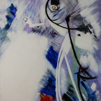 Pittura intitolato "I see you" da Zahra Salamat, Opera d'arte originale, Acrilico