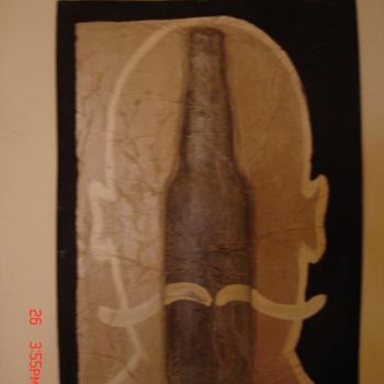 Painting titled "Téte de bouteille" by Zahti, Original Artwork