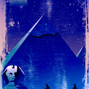 Pintura titulada "piramides-de-egipto…" por Zaipatyy, Obra de arte original, Acrílico
