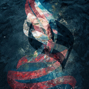 Digitale Kunst mit dem Titel "It’s Love" von Zakaria Al Omar, Original-Kunstwerk, Digitale Malerei
