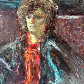 Painting titled "Portrait of the Art…" by Zakhar Shevchuk, Original Artwork, Oil