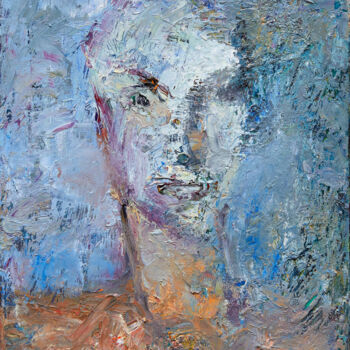 Peinture intitulée "The Portrait" par Zakhar Shevchuk, Œuvre d'art originale, Huile Monté sur Châssis en bois
