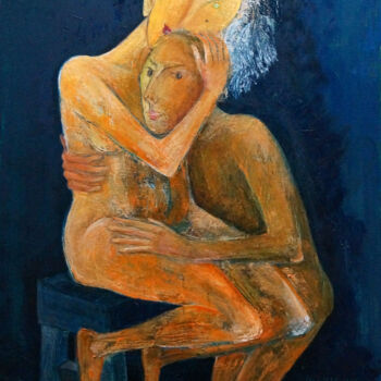 Pittura intitolato "Homecoming." da Zakir, Opera d'arte originale, Olio