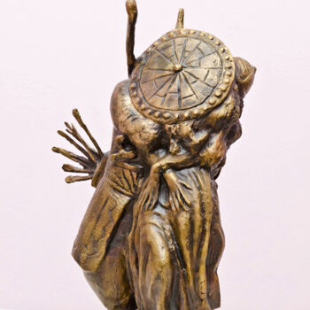Скульптура под названием "Good bye" - Zakir, Подлинное произведение искусства, Бронза