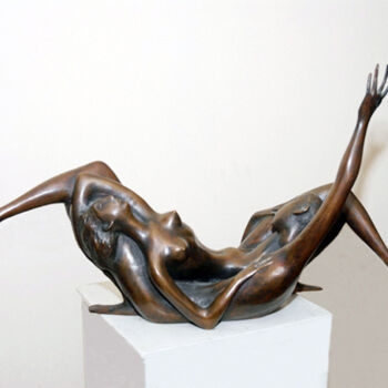 Escultura titulada ".Later" por Zakir, Obra de arte original, Bronce