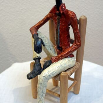 Sculpture intitulée "Canard détendu" par Zako, Œuvre d'art originale, Bronze