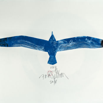 Gravures & estampes intitulée "Seagull 1" par Leon Zakrajšek, Œuvre d'art originale, Monotype
