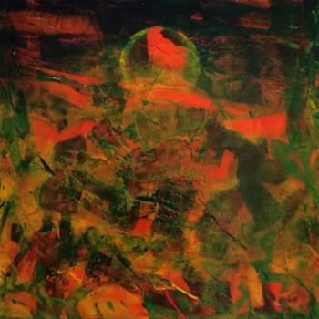 Ζωγραφική με τίτλο "NIGHT SAFARI" από Jimmy Zalkauskas, Αυθεντικά έργα τέχνης, Ακρυλικό