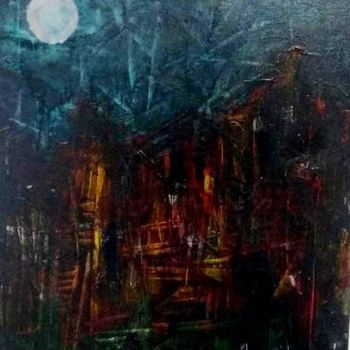 Pittura intitolato "La cabane au fond d…" da Antonio Zamariola, Opera d'arte originale, Acrilico