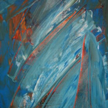 Malerei mit dem Titel "La vague meurtrière" von Antonio Zamariola, Original-Kunstwerk, Acryl