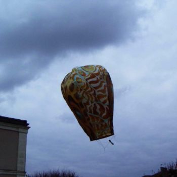 Instalación titulada "La montgolfière emp…" por Zampo, Obra de arte original