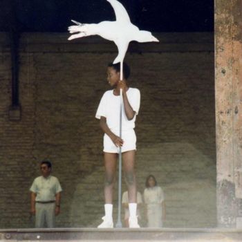 Installation intitulée "Premiere tribu , le…" par Zampo, Œuvre d'art originale