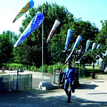 Installation titled "Signalétique Parc A…" by Zampo, Original Artwork