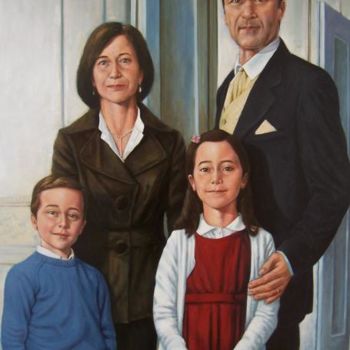 Pintura titulada "A familia de Nicola…" por Zandre, Obra de arte original