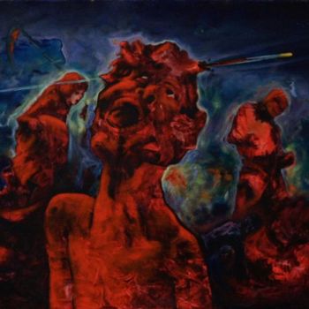 Pintura titulada "War" por Zandre, Obra de arte original