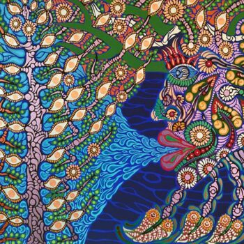 "The Amazon Origin" başlıklı Tablo Zaplaflora tarafından, Orijinal sanat, Akrilik