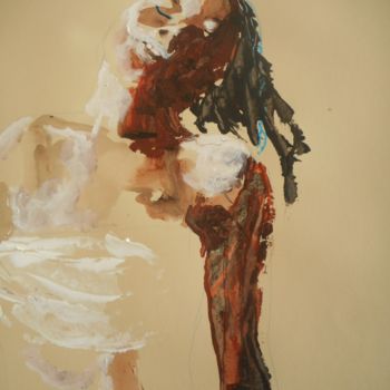 Malerei mit dem Titel "Eurydice" von Ruddy Zara, Original-Kunstwerk, Acryl