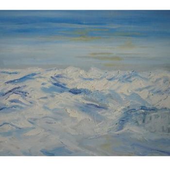 Painting titled "Luke's Alps" by Zara Wren, Original Artwork