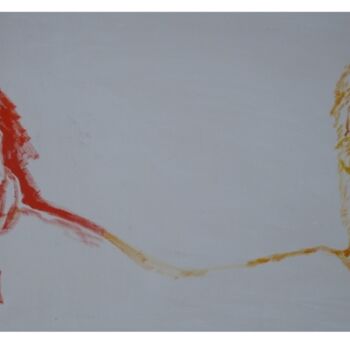 Peinture intitulée "Etude duo" par Zarts Maudée Zarts, Œuvre d'art originale, Huile