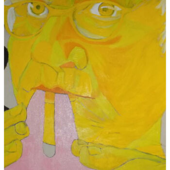 Peinture intitulée "Homme aux Plis" par Zarts Maudée Zarts, Œuvre d'art originale, Huile