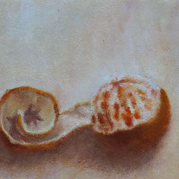 Картина под названием "Два мандарина" - Viktoriya Kiridon, Подлинное произведение искусства, Масло