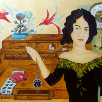 Pintura titulada "En dos tiempos" por Zarzas, Obra de arte original, Oleo Montado en Bastidor de camilla de madera