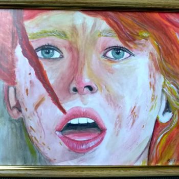 Painting titled "Lilu" by Vadim Fedoruk, Original Artwork, Watercolor