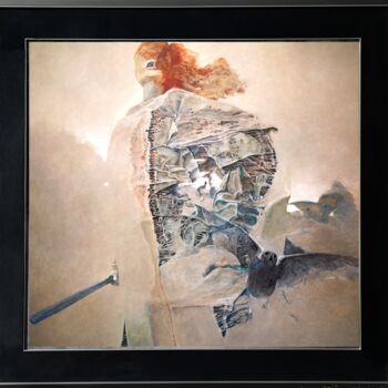 Painting titled "M2 - Zdzislaw Beksi…" by Pods Inspirations -  Beksinski, Original Artwork, Airbrush