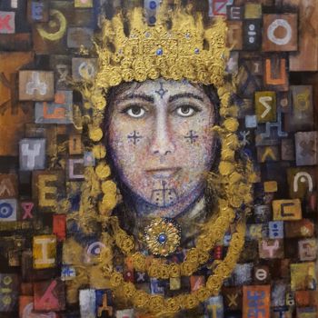 Painting titled "Berber" by Zedmed, Original Artwork, Acrylic