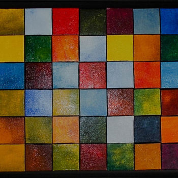 Painting titled "mosaik" by Zeke Nord, Original Artwork, Acrylic