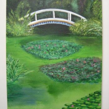 Schilderij getiteld "jardim da casa de m…" door José Luís Francisco Zé, Origineel Kunstwerk, Olie