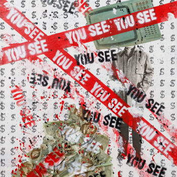 Peinture intitulée "The truth" par Zelenin, Œuvre d'art originale, Bombe aérosol