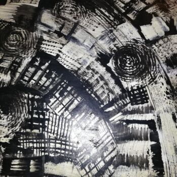 Картина под названием "théme spirale de la…" - Zemassa Dogbo, Подлинное произведение искусства, Акрил