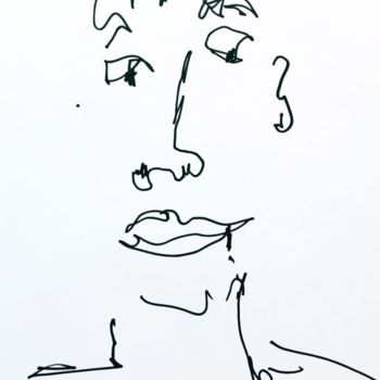 Drawing titled "« Souvenir brûlant…" by Ananda Eva, Original Artwork, Marker