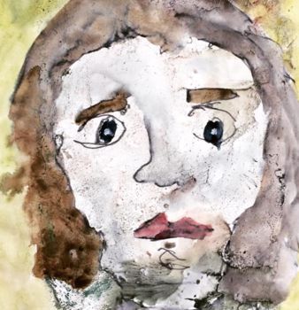 Peinture intitulée "« La femme déconnec…" par Ananda Eva, Œuvre d'art originale, Acrylique