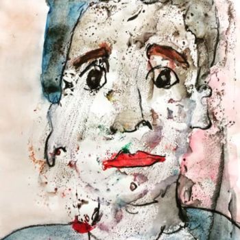 Peinture intitulée "« L’homme qui grelo…" par Ananda Eva, Œuvre d'art originale, Acrylique