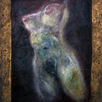 Painting titled "Night Light" by Zenya Gorlik, Original Artwork, Oil