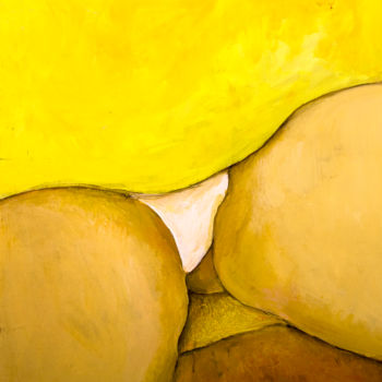 Painting titled ""Y" means Yellow" by Zenya Gorlik, Original Artwork, Acrylic