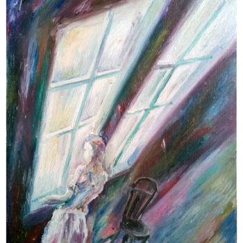 Pintura intitulada "Winter Wedding Morn…" por Zenya Gorlik, Obras de arte originais, Óleo
