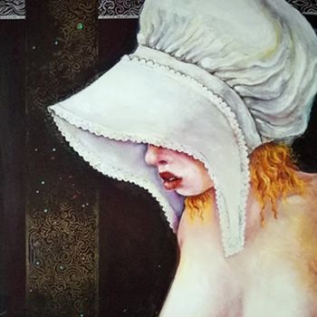 Painting titled "The Maid" by Zenya Gorlik, Original Artwork, Oil