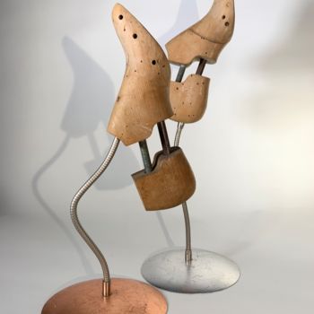雕塑 标题为“Step by step” 由Zenzivi Nora Yahiaoui, 原创艺术品, 木