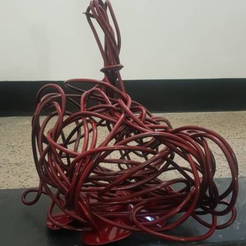 Sculpture titled "Sailing Roots" by Zenzivi Nora Yahiaoui, Original Artwork, Plastic