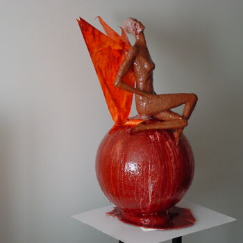 Sculpture intitulée ""l'Essence du papil…" par Zerah, Œuvre d'art originale, Autre