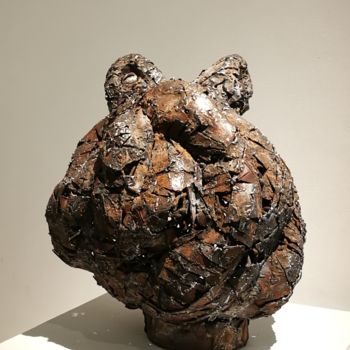Sculpture titled "Pulp Striction" by Zerkco, Original Artwork, Metals