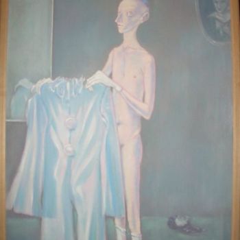 Painting titled "Suit / Костюм" by Georgii Zernitskii George Zernitsky, Original Artwork, Oil