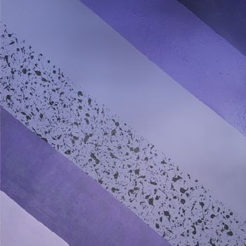 Peinture intitulée "Monochrome Violet" par Zeta, Œuvre d'art originale, Acrylique