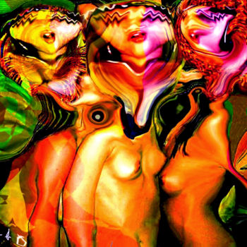 Digital Arts titled "mes demoiselles d'a…" by Zeter Georges, Original Artwork