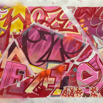 Dessin intitulée "Lettrine Colorée2" par Zewo213, Œuvre d'art originale, Acrylique